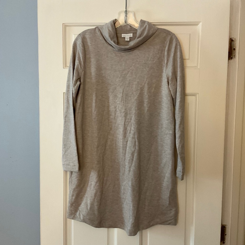 J. Jill Pure Jill Luxe Tencel Tunic Top Beige Size SP Petite NWT